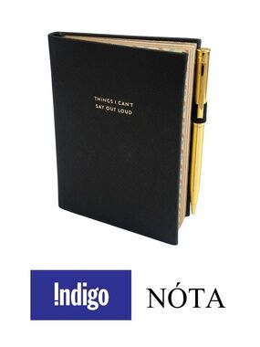 Indigo nota “Things I Can’t Say Out Loud” Leather-like Notebook With Pen